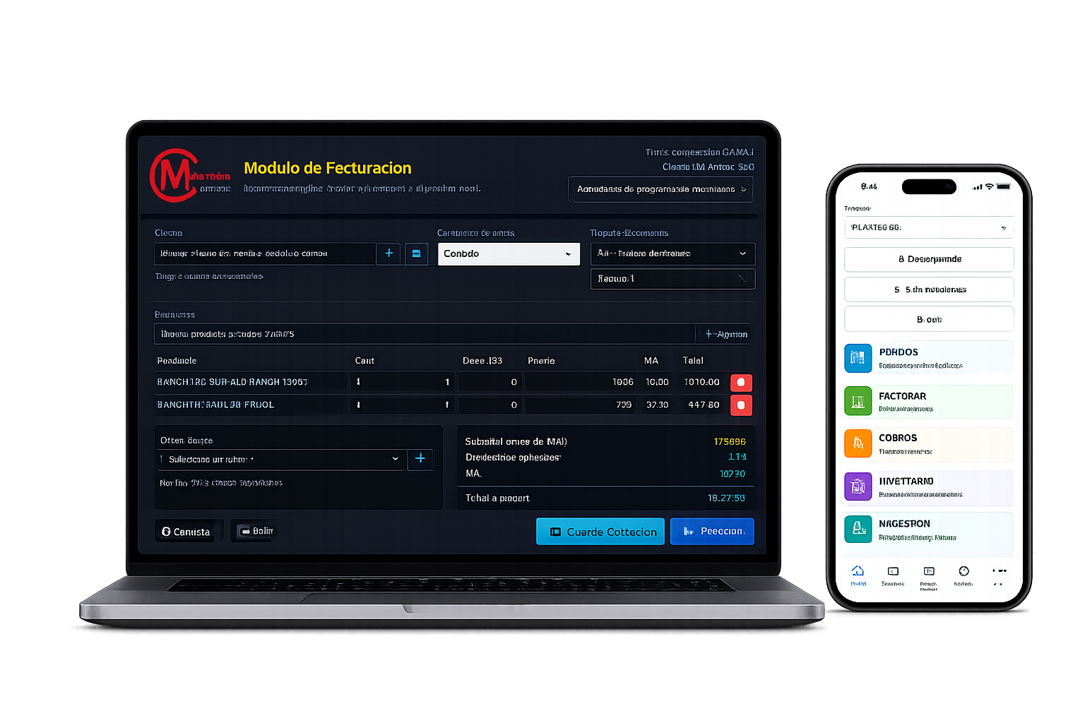 Postouch para comercios, inventario y ventas